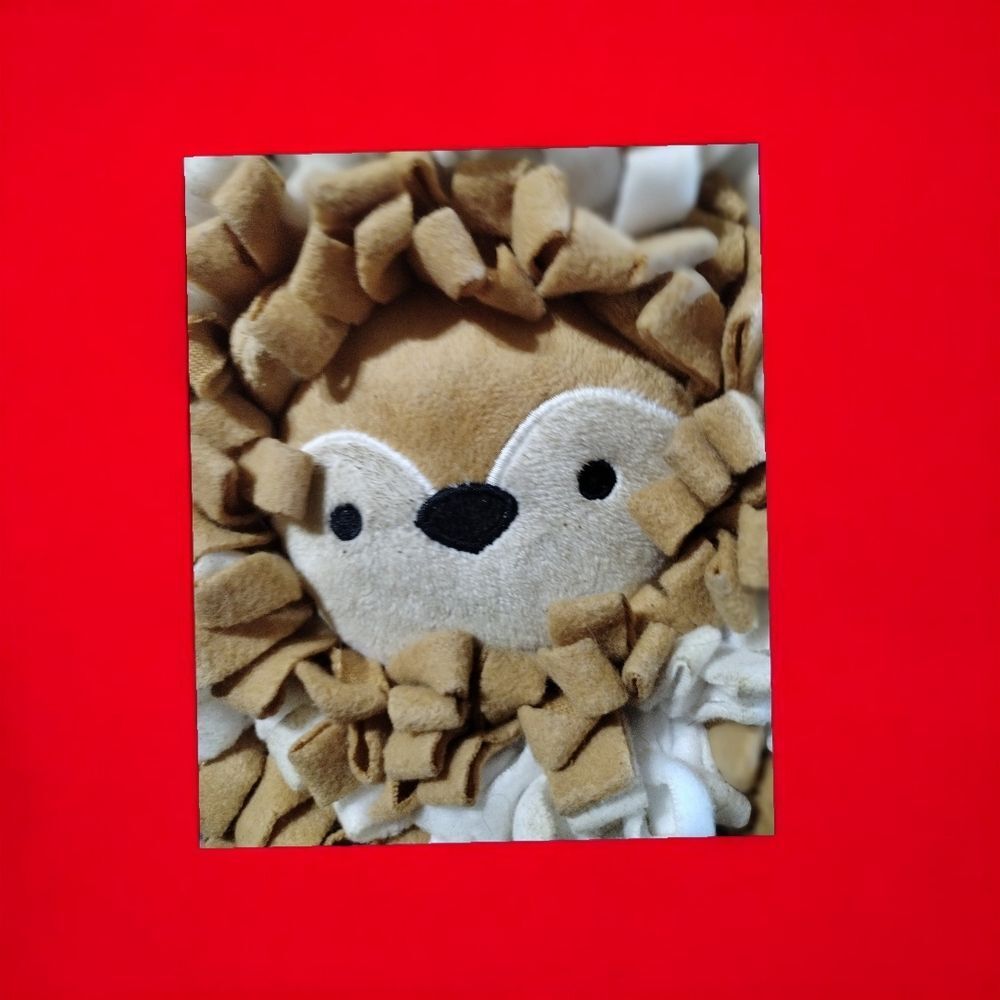 Dog Toy Vibrant Life Widelife Snuffle Fox  Mat 10inch, Chew Level 3, Polyester - Picture 11 of 12